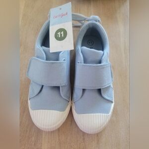 Kids Size 11T Blue Velcro Sneakers. Cat & Jack